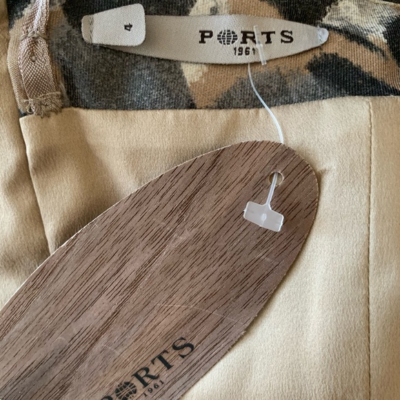 NWT Ports 1961 Strapless Corset Circle Print Dress - Picture 11 of 13